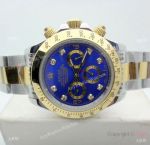 Best Replica Rolex Daytona Two Tone Blue Diamond Dial 40mm Watch